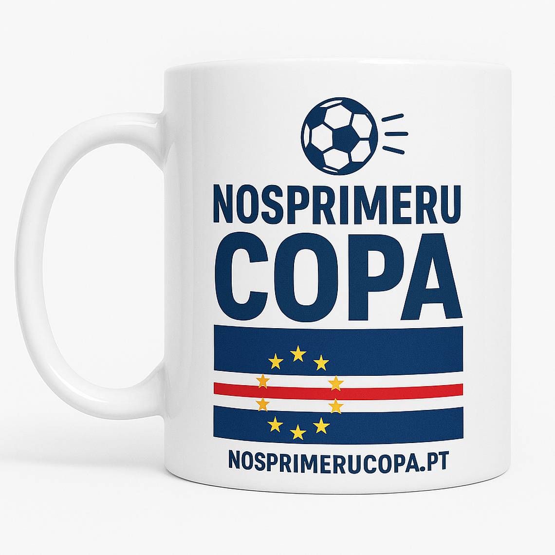 Caneca com Bandeira Seleção Cabo Verde 7