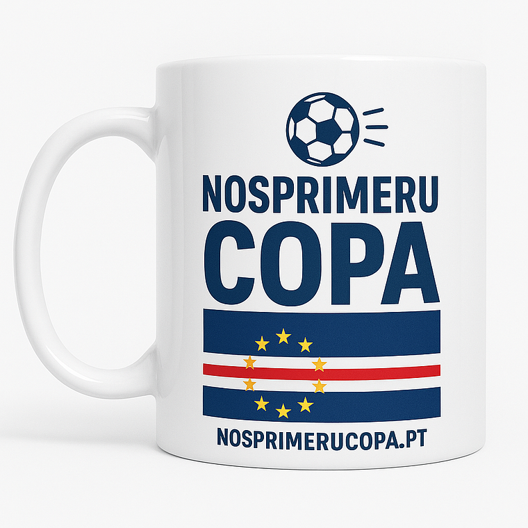 Caneca com Bandeira Seleção Cabo Verde 7
