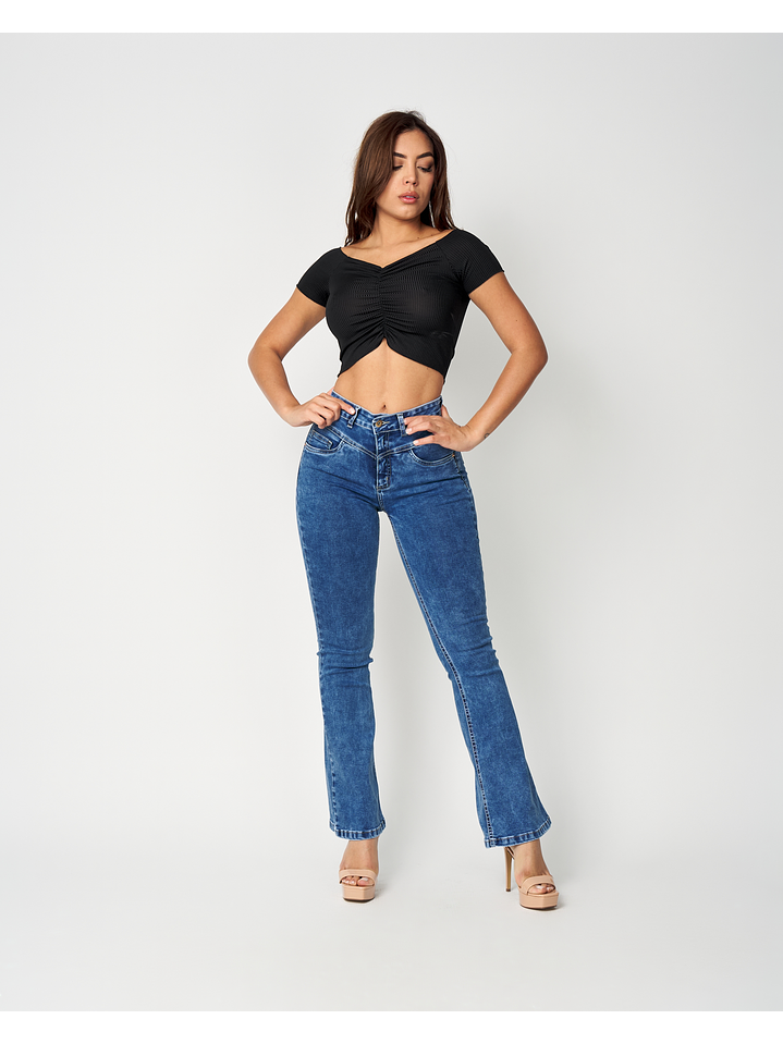 MODELO: GIO | FLARE JEANS | (tallaje pequeño) 1