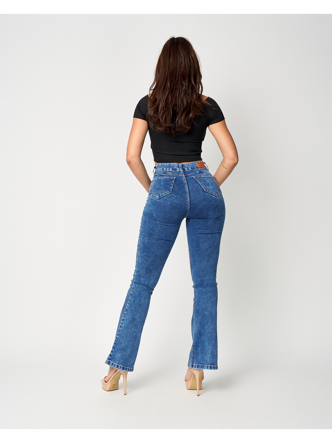 MODELO: GIO | FLARE JEANS | (tallaje pequeño) 7