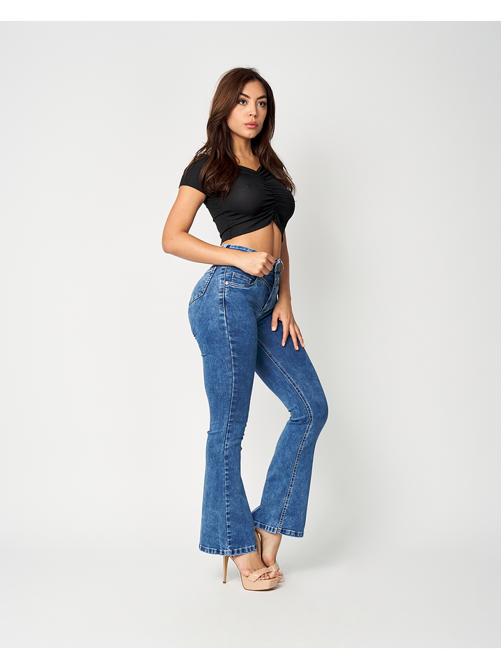 MODELO: GIO | FLARE JEANS | (tallaje pequeño) 5