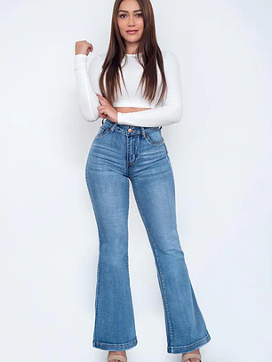 MODELO: NICOLE | JEANS FLARE | (TALLAJE PEQUEÑO)