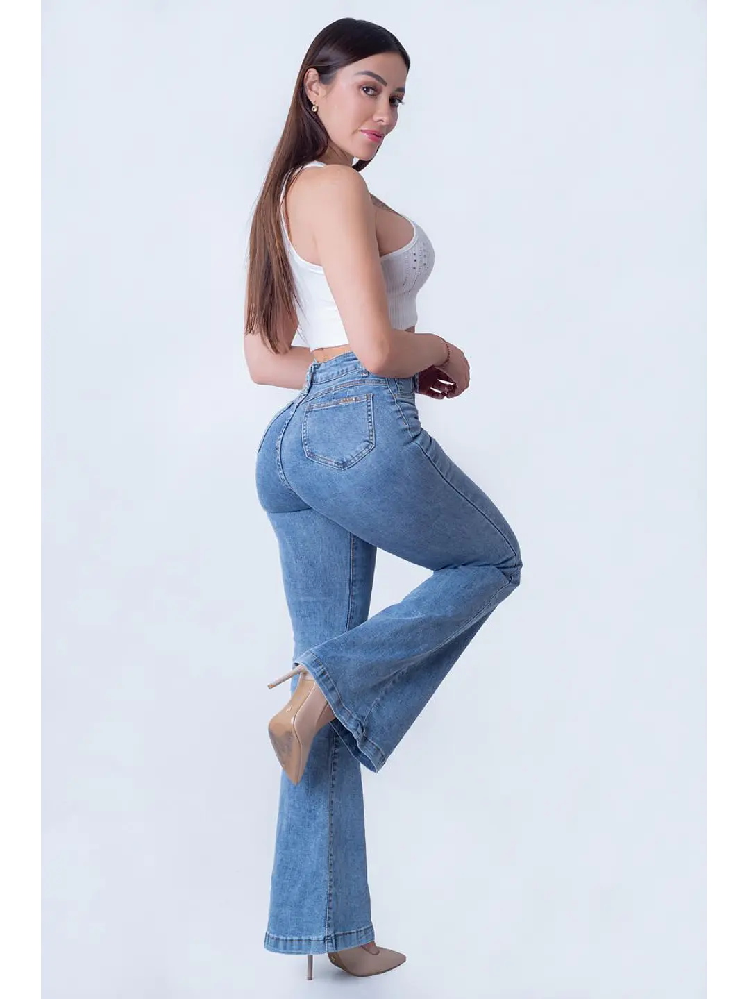 MODELO: LUCIA | FLARE JEANS | (TALLAJE PEQUEÑO) 5