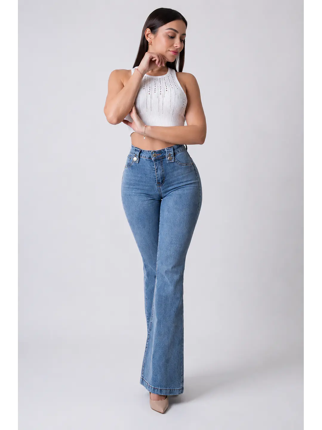 MODELO: LUCIA | FLARE JEANS | (TALLAJE PEQUEÑO) 1