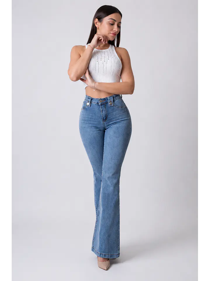 MODELO: LUCIA | FLARE JEANS | (TALLAJE PEQUEÑO) 1