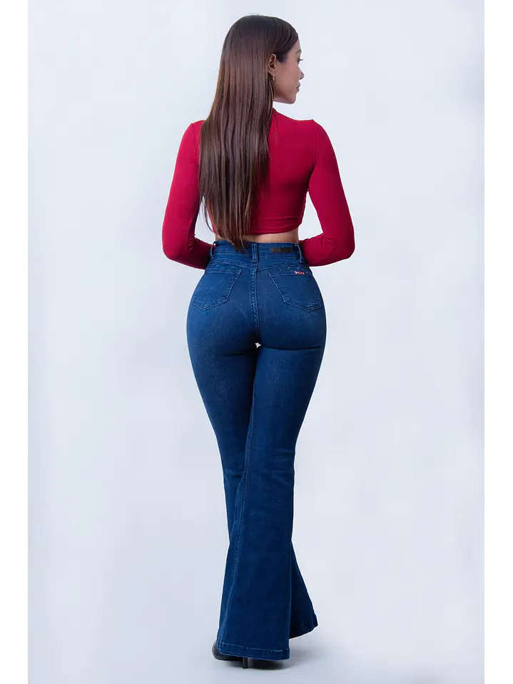 MODELO: PAZ | FLARE JEANS | (TALLAJE PEQUEÑO) 2