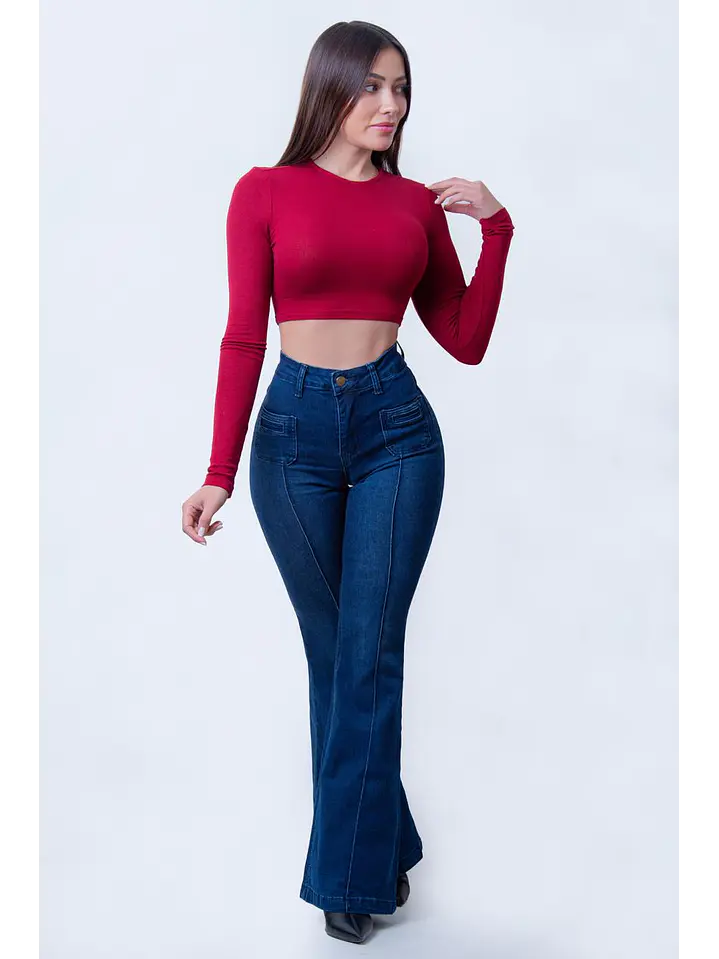 MODELO: PAZ | FLARE JEANS | (TALLAJE PEQUEÑO) 3