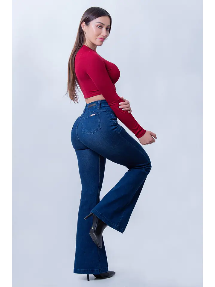 MODELO: PAZ | FLARE JEANS | (TALLAJE PEQUEÑO) 4