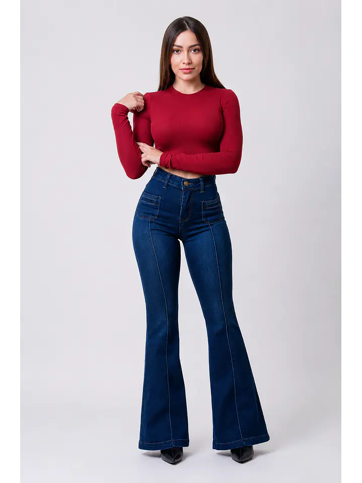 MODELO: PAZ | FLARE JEANS | (TALLAJE PEQUEÑO) 1