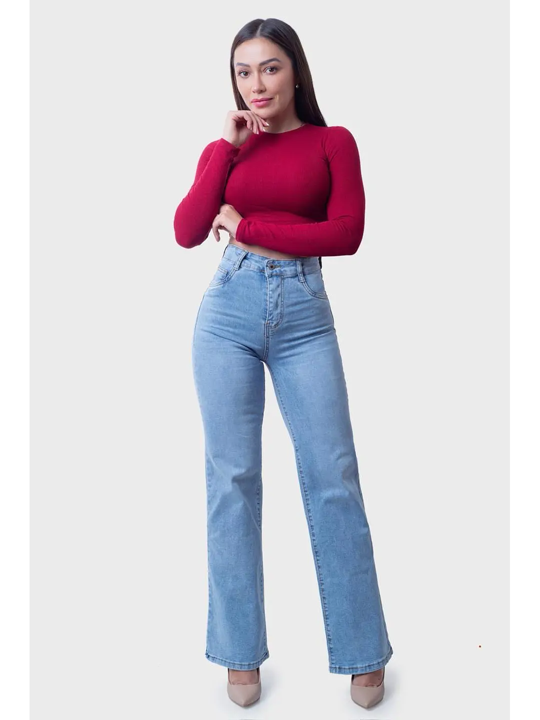 MODELO: CELESTE | WIDE LEG | RECTO 1