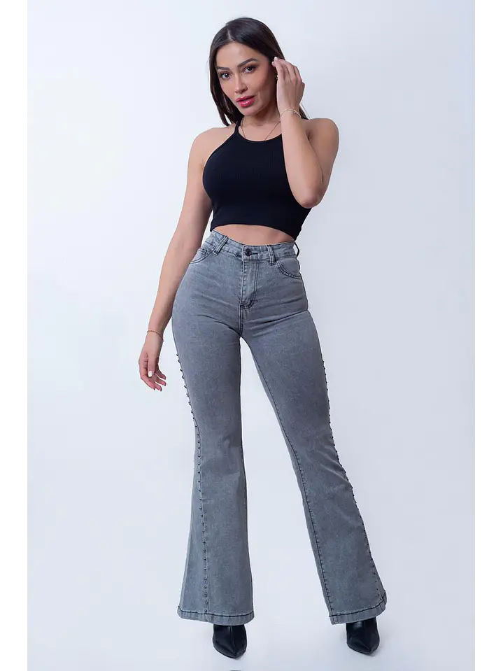 MODELO: GREY | FLARE JEANS (TALLAJE PEQUEÑO) 1