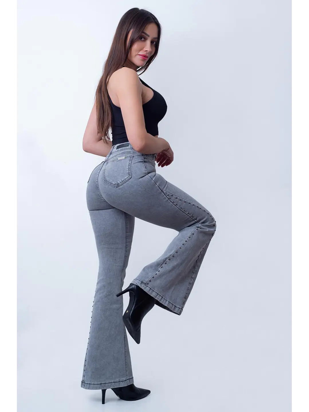 MODELO: GREY | FLARE JEANS (TALLAJE PEQUEÑO) 4