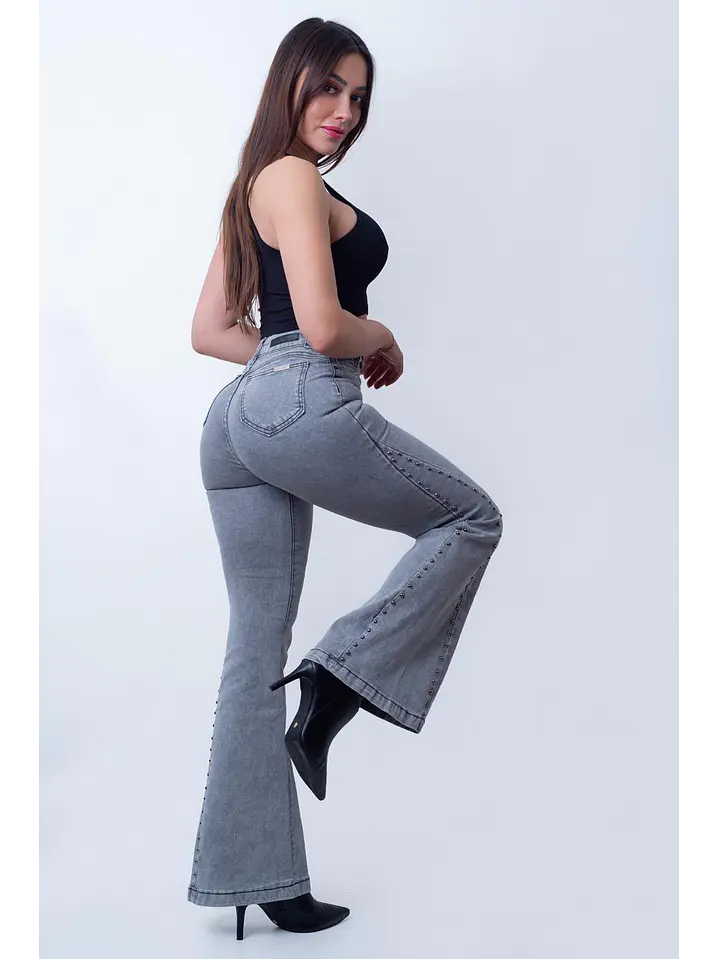 MODELO: GREY | FLARE JEANS (TALLAJE PEQUEÑO) 4