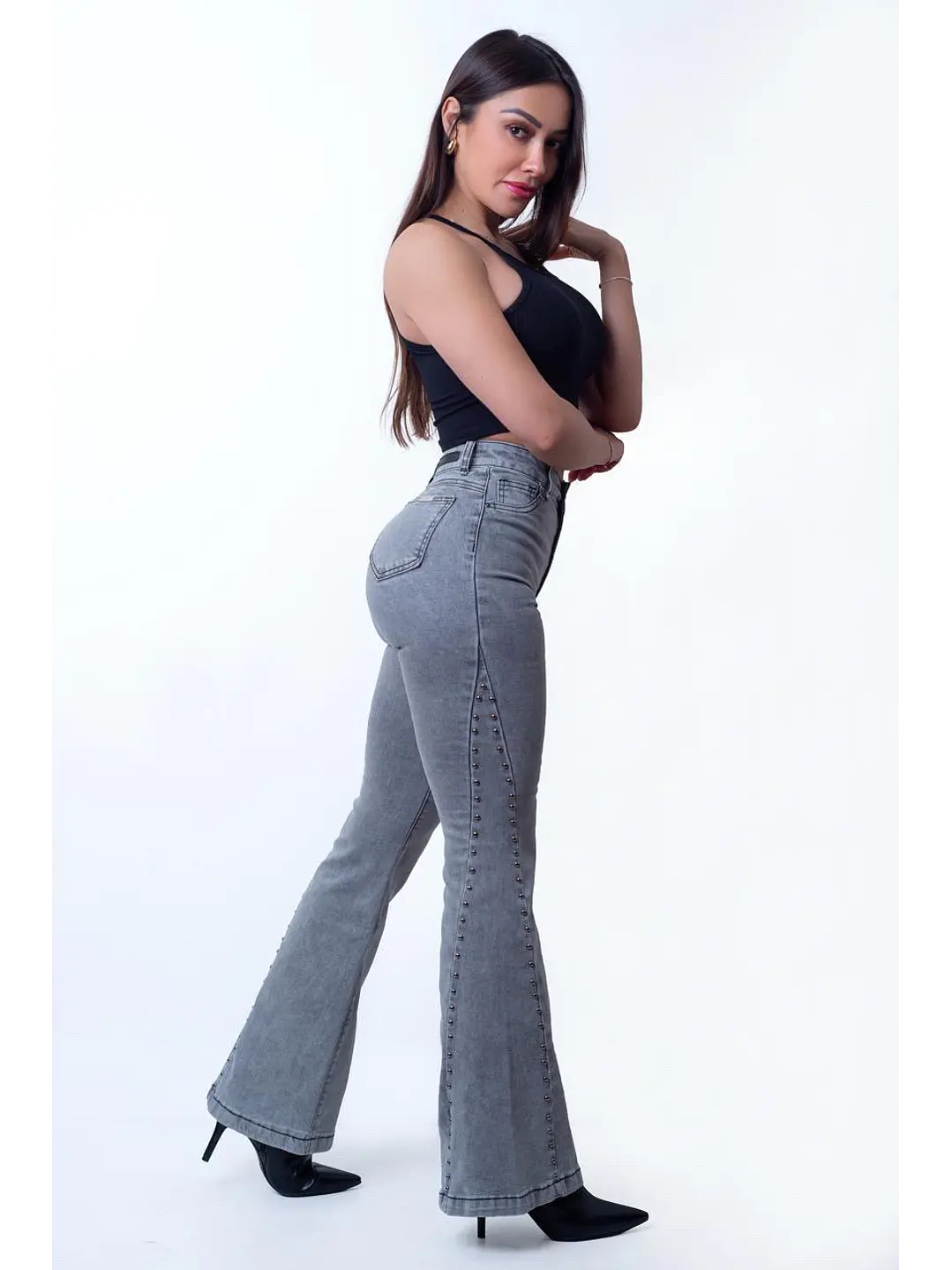 MODELO: GREY | FLARE JEANS (TALLAJE PEQUEÑO) 6