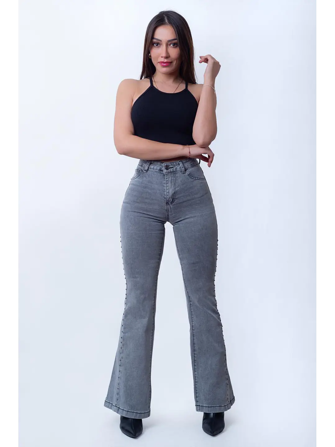 MODELO: GREY | FLARE JEANS (TALLAJE PEQUEÑO) 8