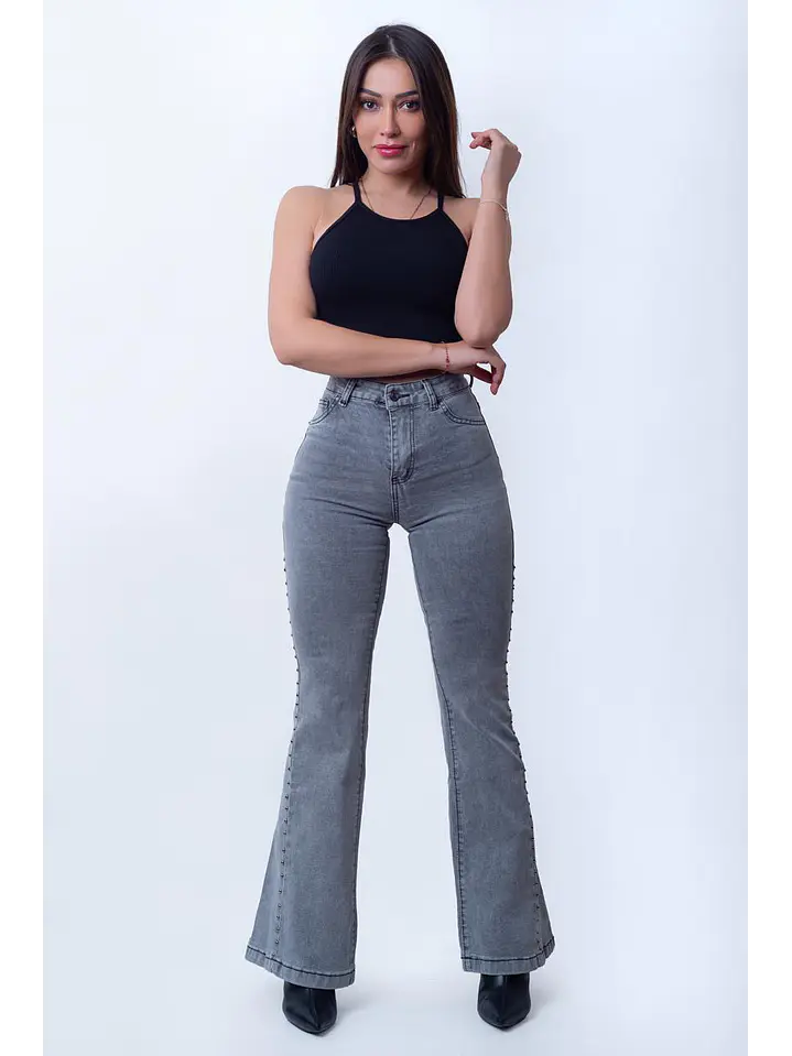 MODELO: GREY | FLARE JEANS (TALLAJE PEQUEÑO) 8