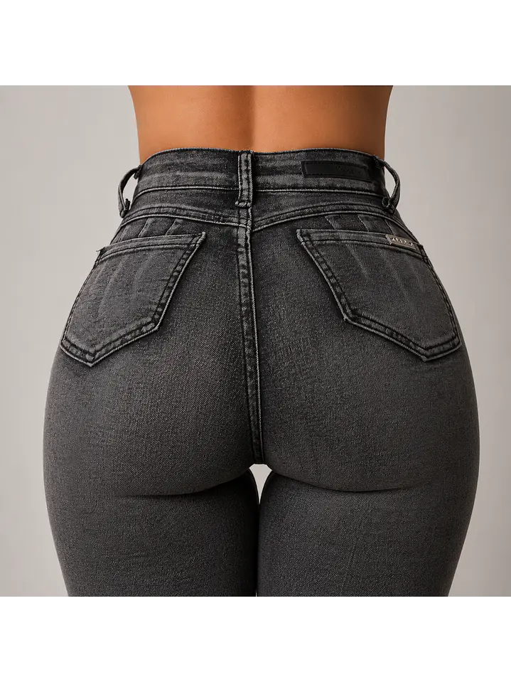 MODELO: MALI | FLARE JEANS CON BRILLOS (TALLAJE PEQUEÑO) 3