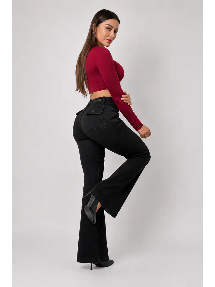MODELO: LUNA | FLARE JEANS | (TALLAJE PEQUEÑO) 4