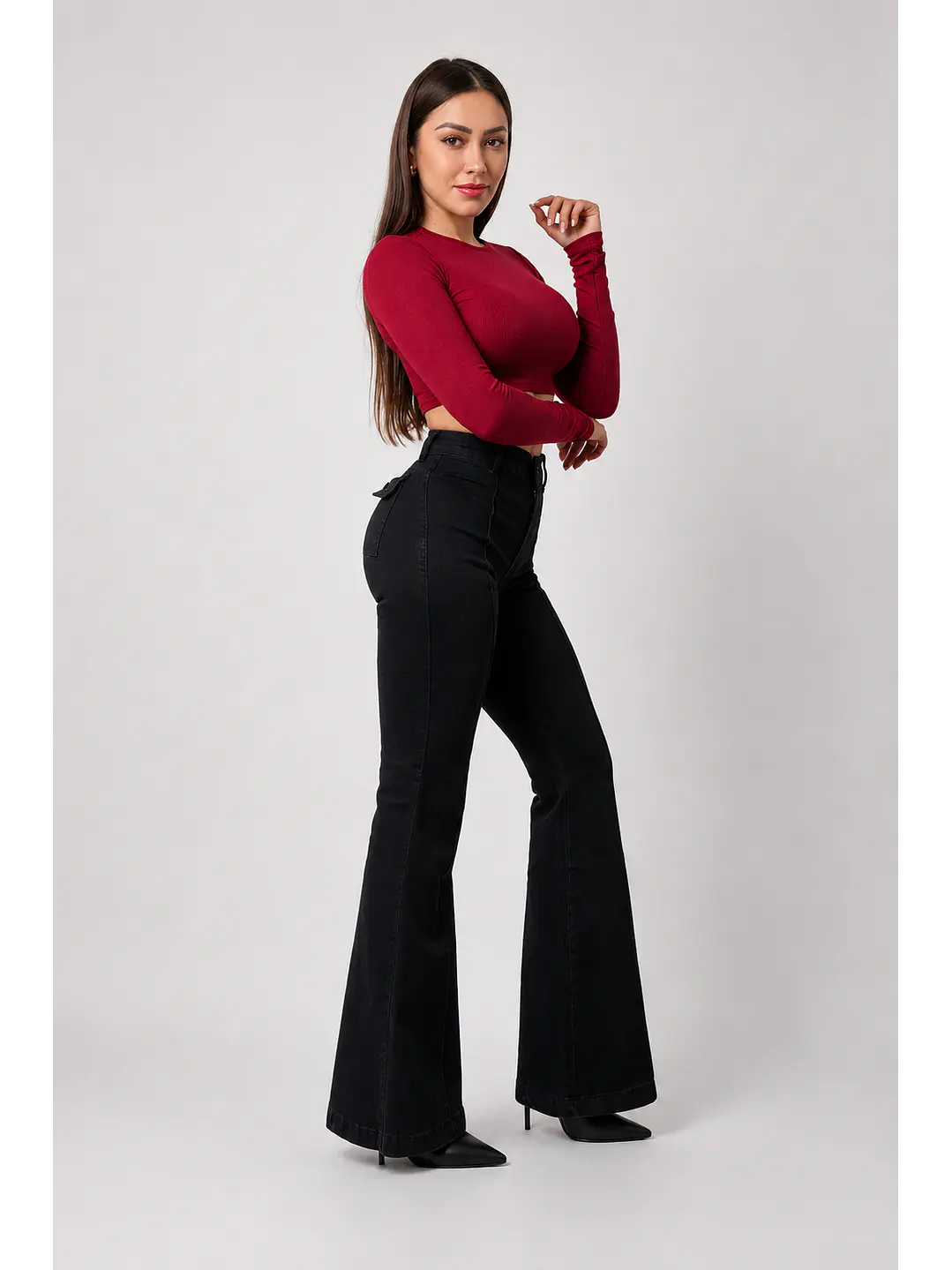 MODELO: LUNA | FLARE JEANS | (TALLAJE PEQUEÑO) 5