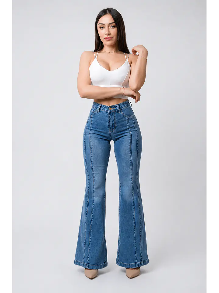 MODELO: NIZA | FLARE JEANS | (TALLAJE PEQUEÑO) 1