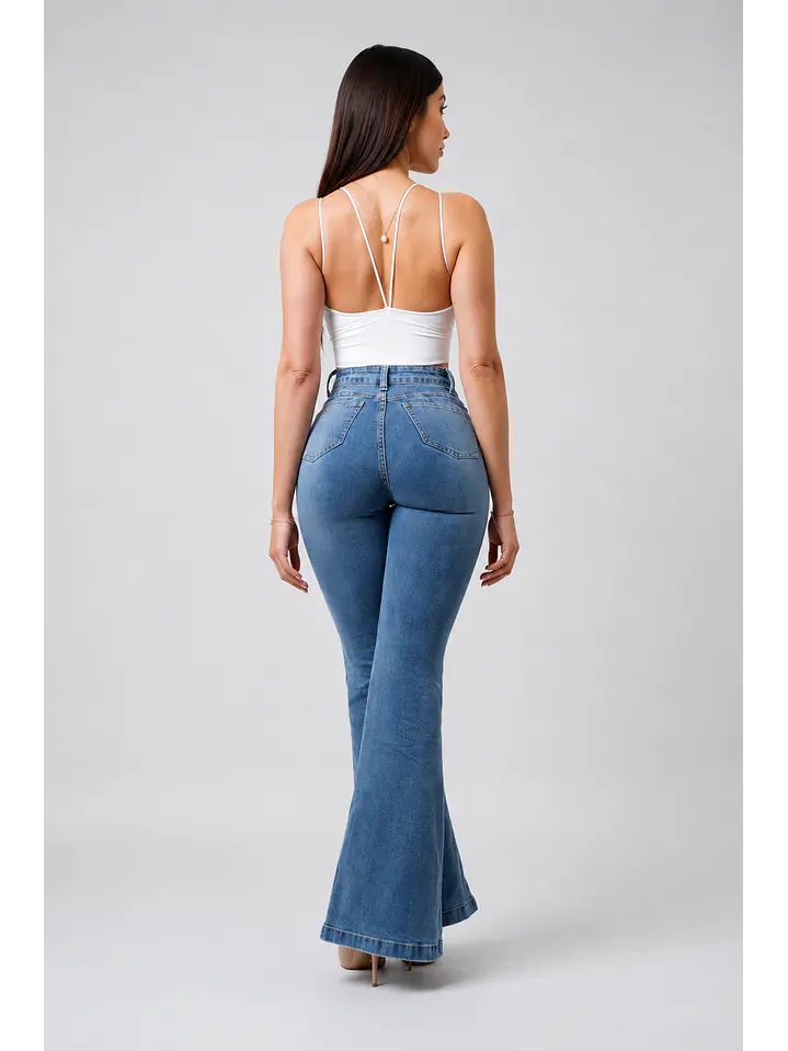 MODELO: NIZA | FLARE JEANS | (TALLAJE PEQUEÑO) 5
