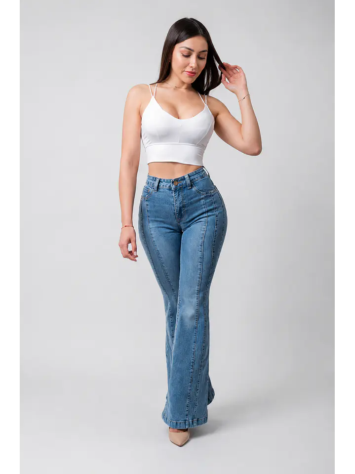 MODELO: NIZA | FLARE JEANS | (TALLAJE PEQUEÑO) 6