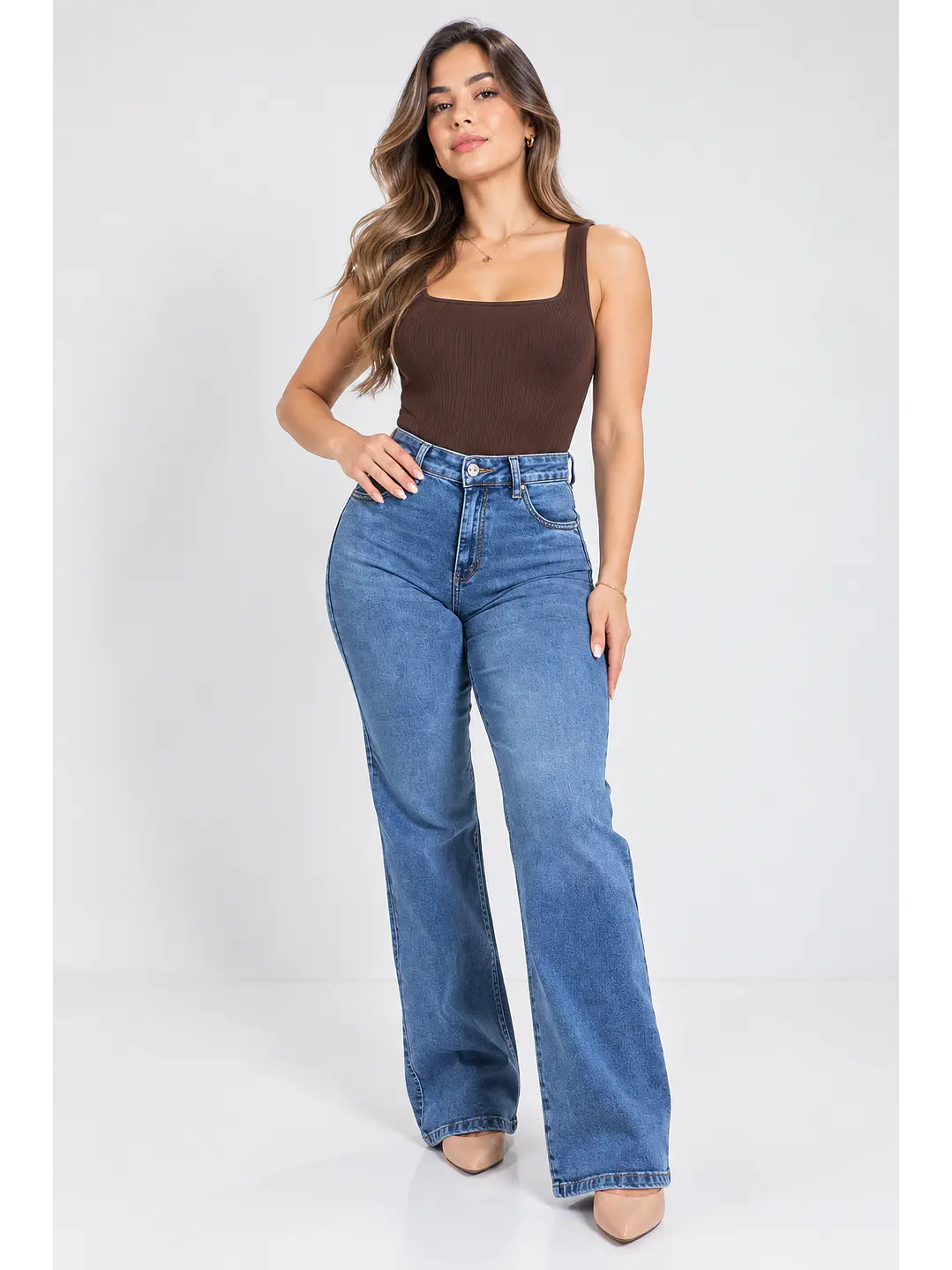 MODELO: AMBAR | WIDE LEG | CORTE RECTO 1
