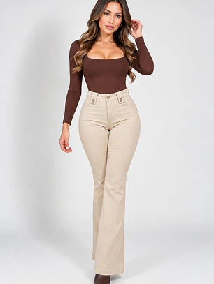 MODELO: JULIETA | FLARE JEANS (TALLAJE PEQUEÑO)