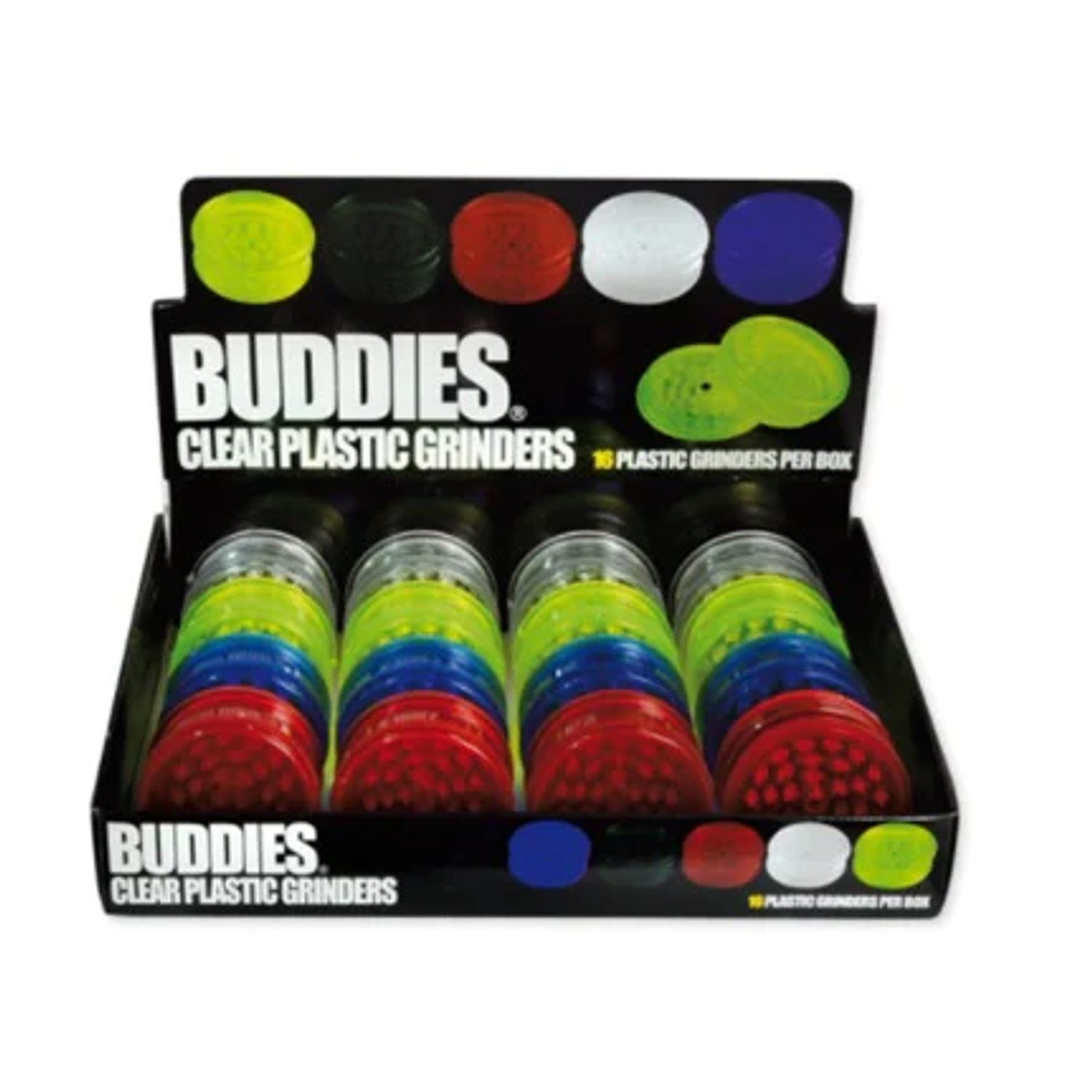 GRINDER BUDDIES COLORES TRANSPARENTE