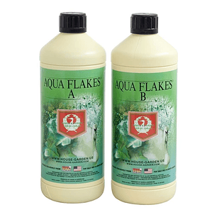 House & Garden Aqua Flakes A+B 1L – Nutrición limpia para sistemas recirculantes