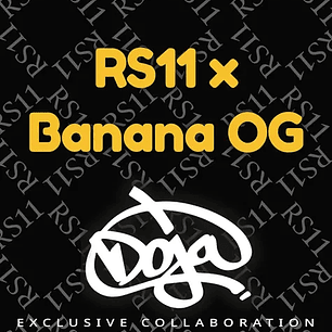 RS11 x Banana OG Feminizada x3 Barney’s Farm x DOJA Exclusive – Cítrica, cremosa y 70% índica 🍋🍌🔥