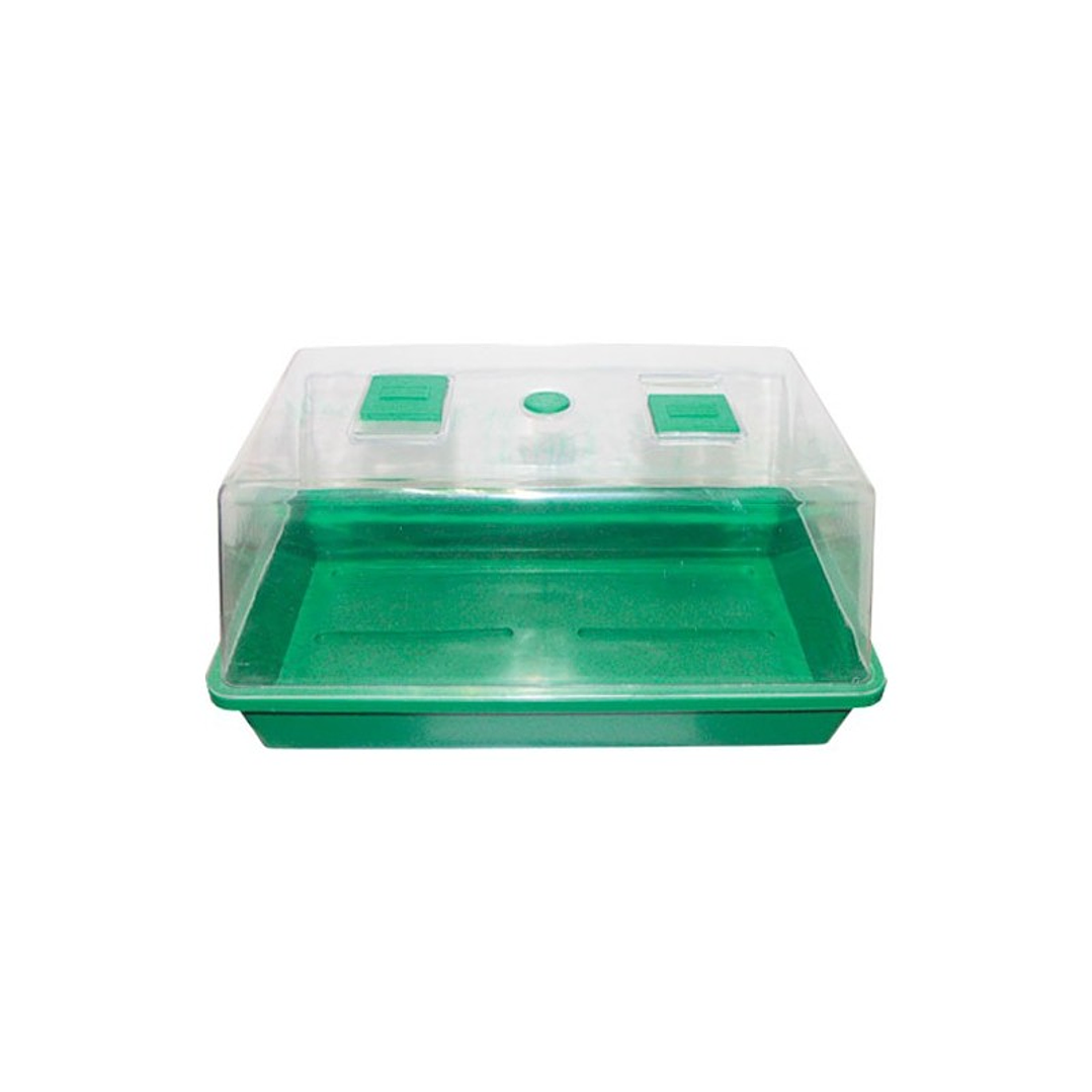 🌱 Propagador plástico blando 38×24×19 cm · Germinación y esquejes 1