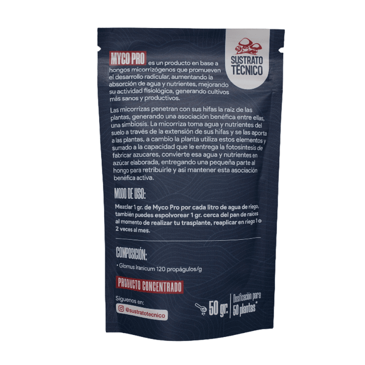 🌱 Myco Pro 50g – Micorrizas Glomus Iranicum para Desarrollo Radicular 3