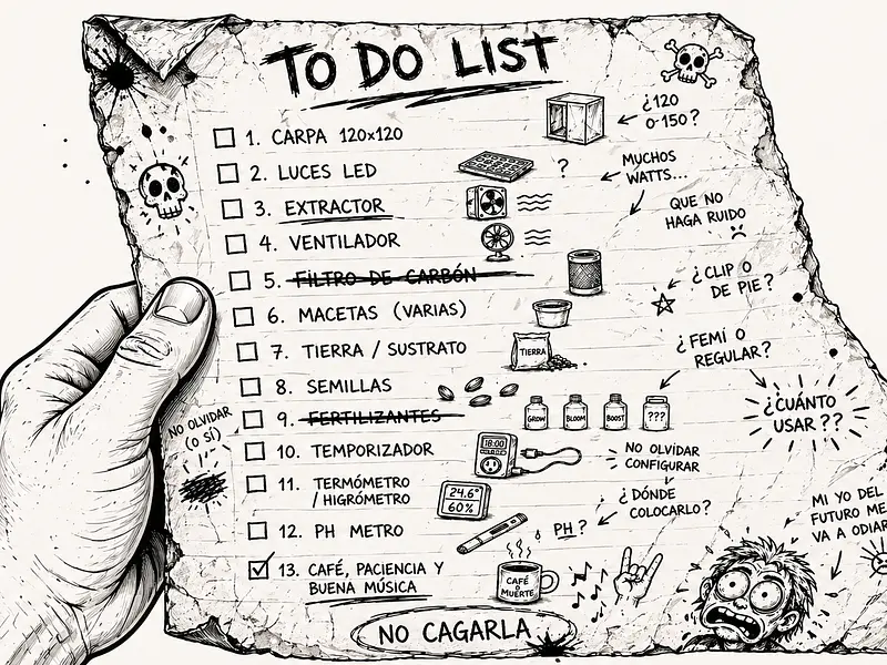 🔥 Qué Necesitas para Empezar tu Cultivo Indoor esta Temporada en Chile 2026