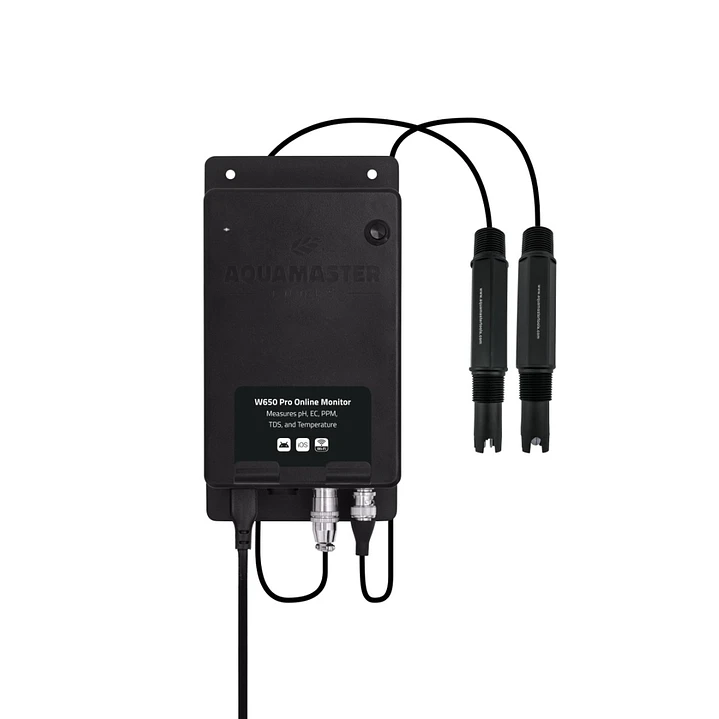 📡 Aqua Master W650 PRO Inline – Monitor Online de pH, EC, PPM, TDS y Temperatura 2