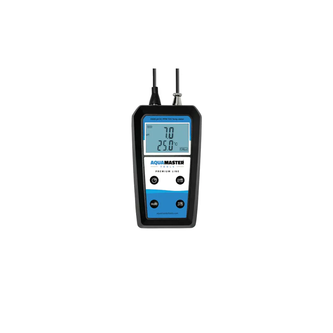 📏 Aqua Master H600 Pro – Medidor Portátil de pH, EC, PPM, TDS y Temperatura con Estuche 2