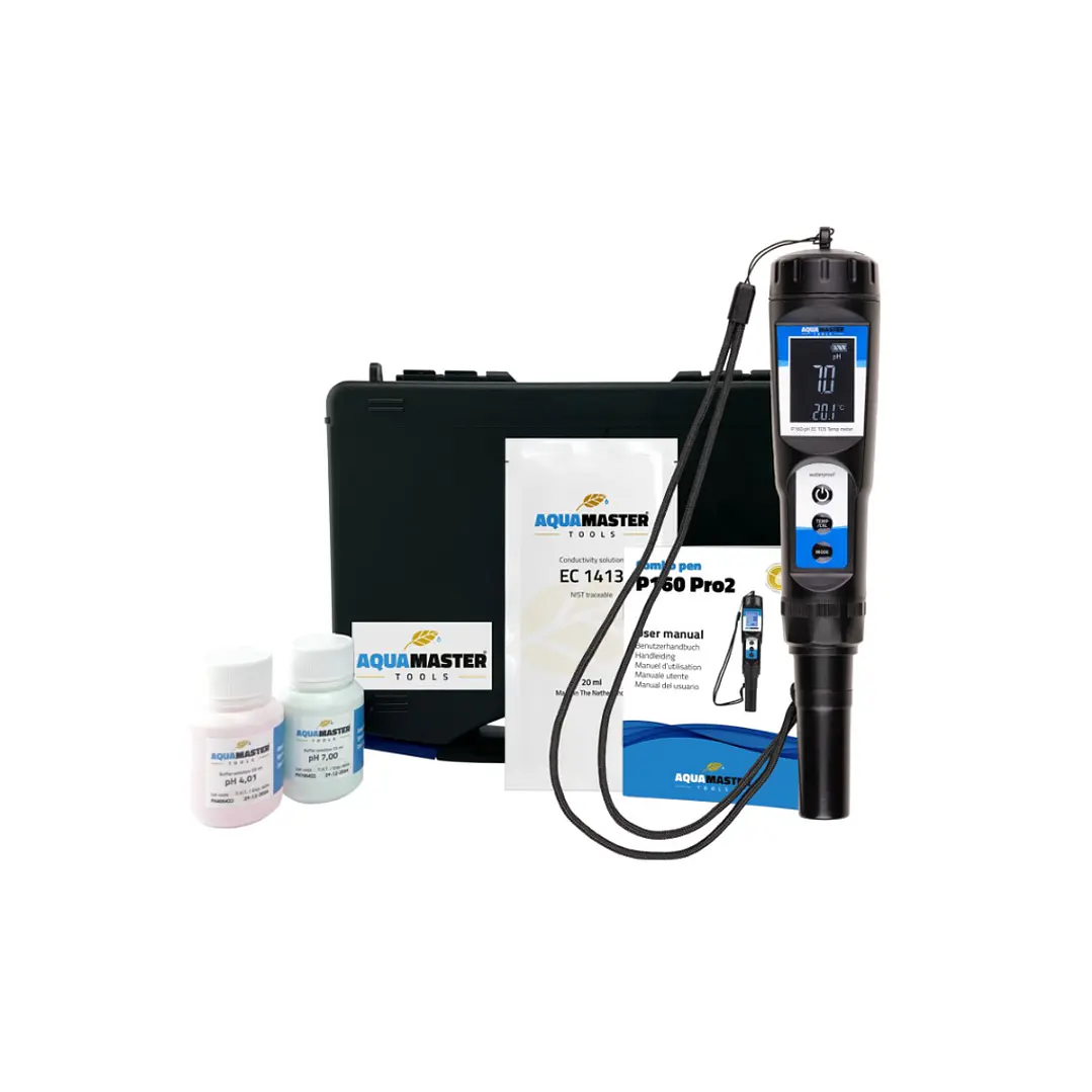 📏 Aqua Master P160 Pro 2 – Medidor Combo de pH, EC, PPM, TDS y Temperatura 4