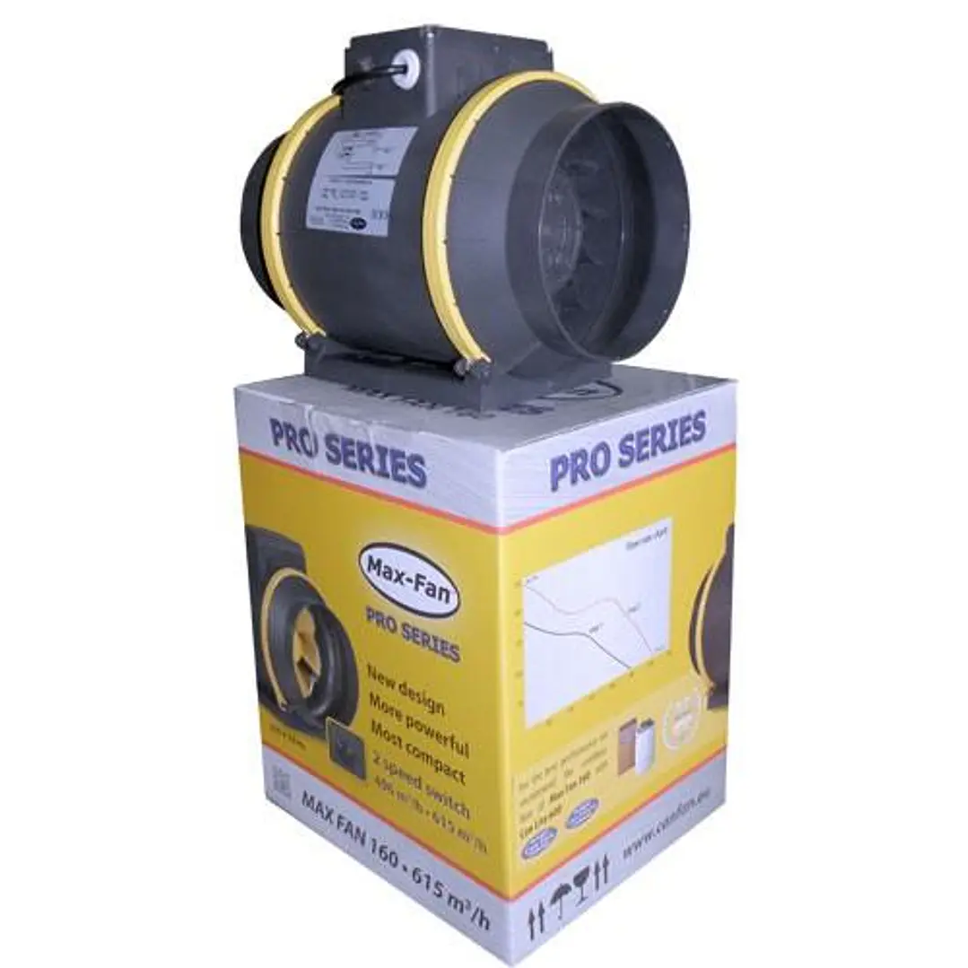 🌬️ Can Fan Max-Fan Pro 250 mm 2 Velocidades – Extractor de Aire de 1660 m³/h 1