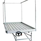 🌊 Mesa Hidropónica Rolling Bench con Trellis – Sistema Ebb & Flow - Miniatura 1