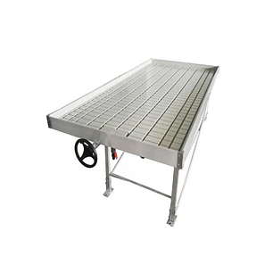 🌊 Mesa Hidropónica Rolling Bench con Trellis – Sistema Ebb & Flow
