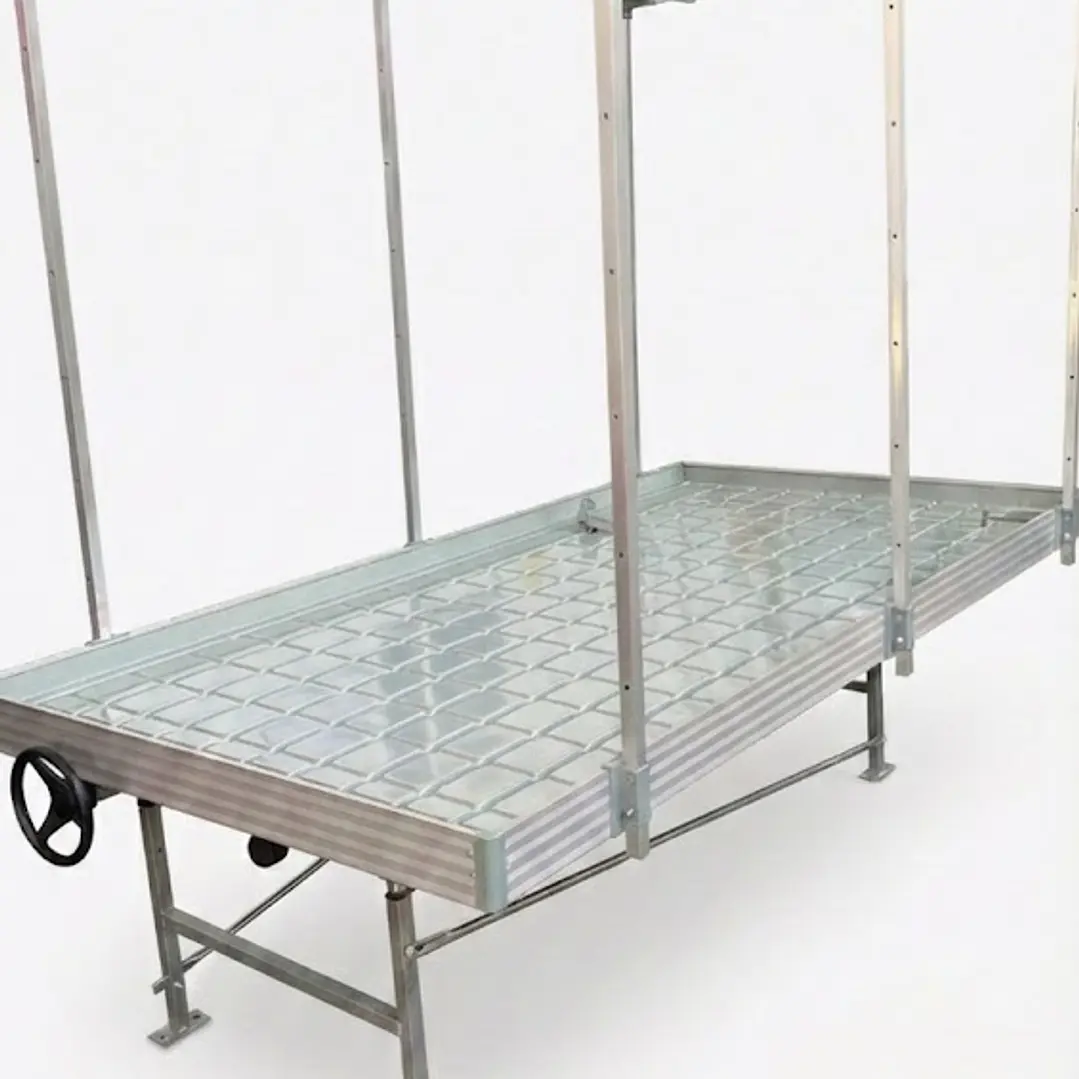 🌊 Mesa de Cultivo con Bandeja Deslizable Kasvi – Rolling Bench con Sistema Ebb & Flow 1