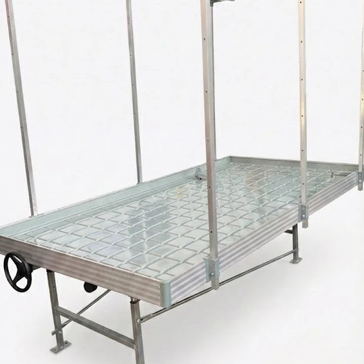 🌊 Mesa de Cultivo con Bandeja Deslizable Kasvi – Rolling Bench con Sistema Ebb & Flow 1