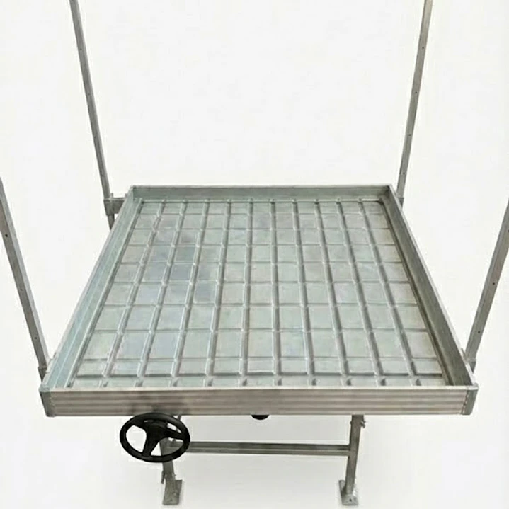 🌊 Mesa de Cultivo con Bandeja Deslizable Kasvi – Rolling Bench con Sistema Ebb & Flow 5