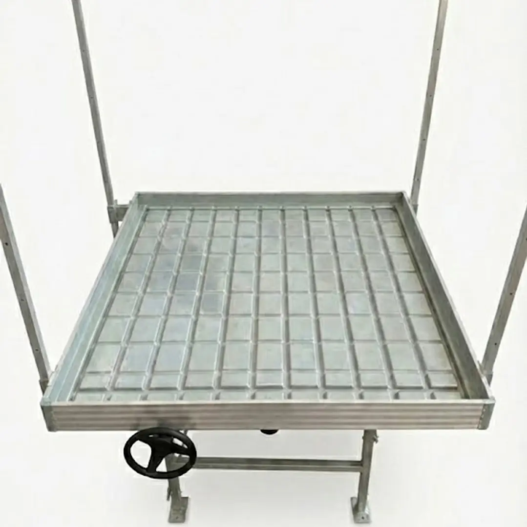 🌊 Mesa de Cultivo con Bandeja Deslizable Kasvi – Rolling Bench con Sistema Ebb & Flow 6