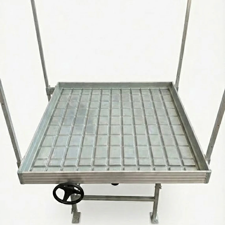 🌊 Mesa de Cultivo con Bandeja Deslizable Kasvi – Rolling Bench con Sistema Ebb & Flow 6
