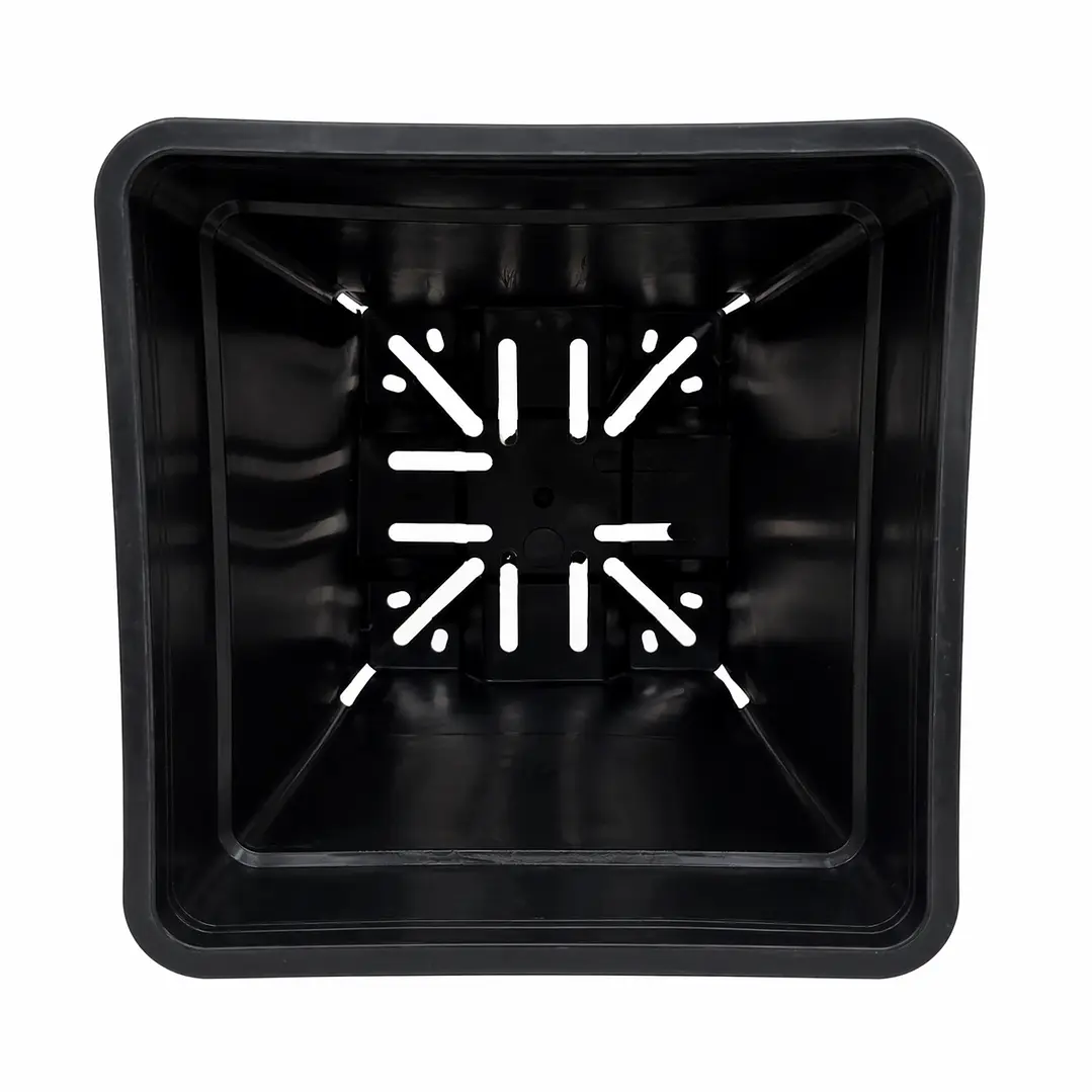 Maceta Pro Negra Kasvi 7 L | Cuadrada y Reforzada 2