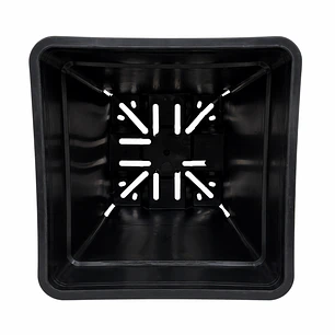 Maceta Pro Negra Kasvi 7 L | Cuadrada y Reforzada