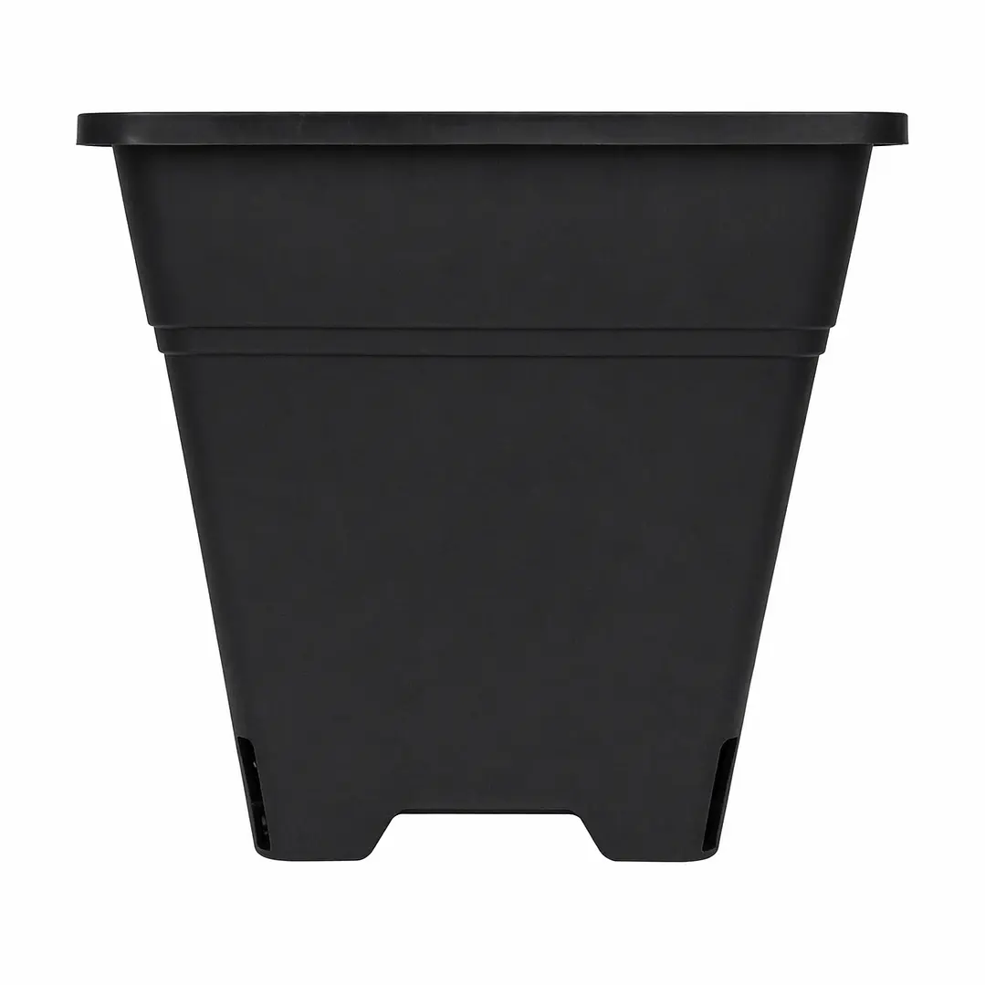 Maceta Pro Negra Kasvi 7 L | Cuadrada y Reforzada 1
