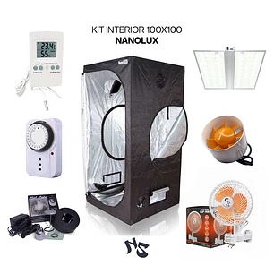 Kit Indoor 100×100 Nanolux RG480 | LED 480 W + Carpa