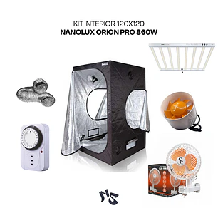 Kit Indoor 120x120 Nanolux Orion Pro 860W + Dark Box DB120